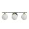Hello Honey® Robert Stevenson Lighting Lorne Metal & Frosted Glass 3-Light Vanity